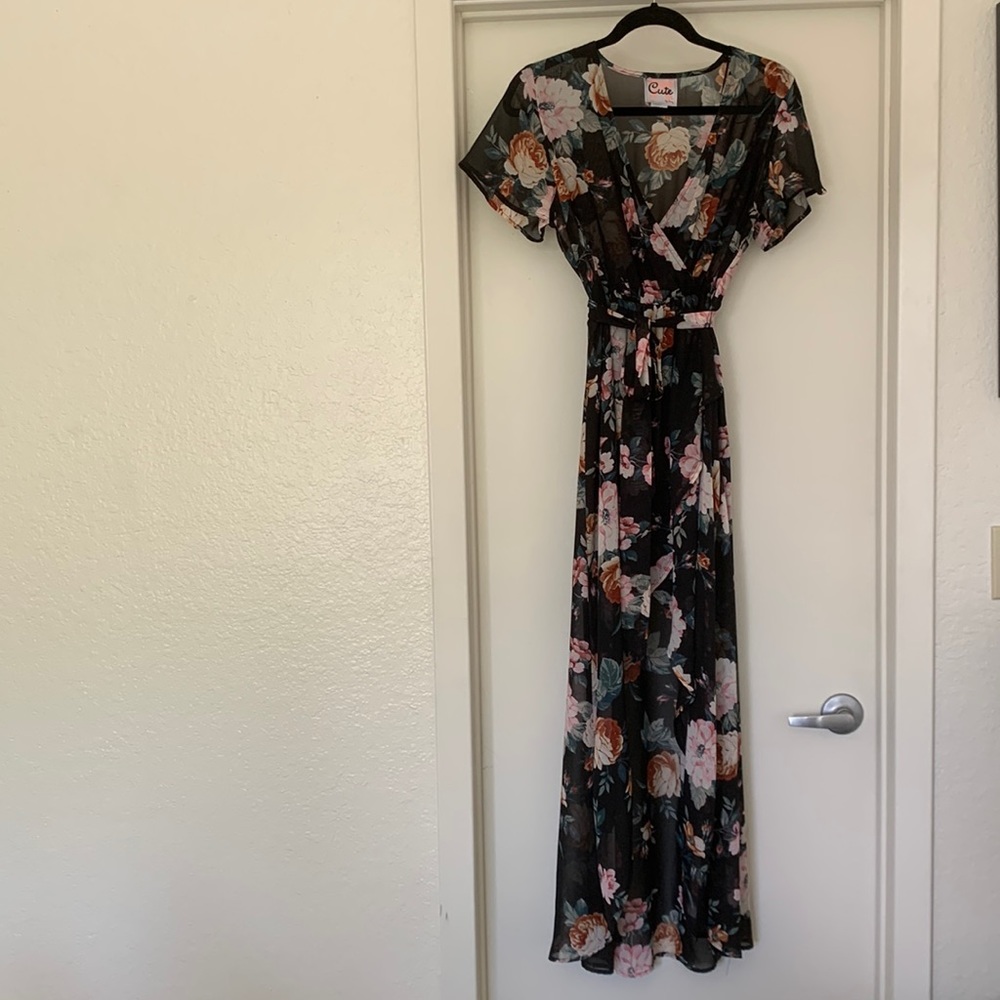 High-low cut dress